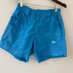 AFTCO Blue Fishing Shorts see INFO-fair preworn condition Men's 30